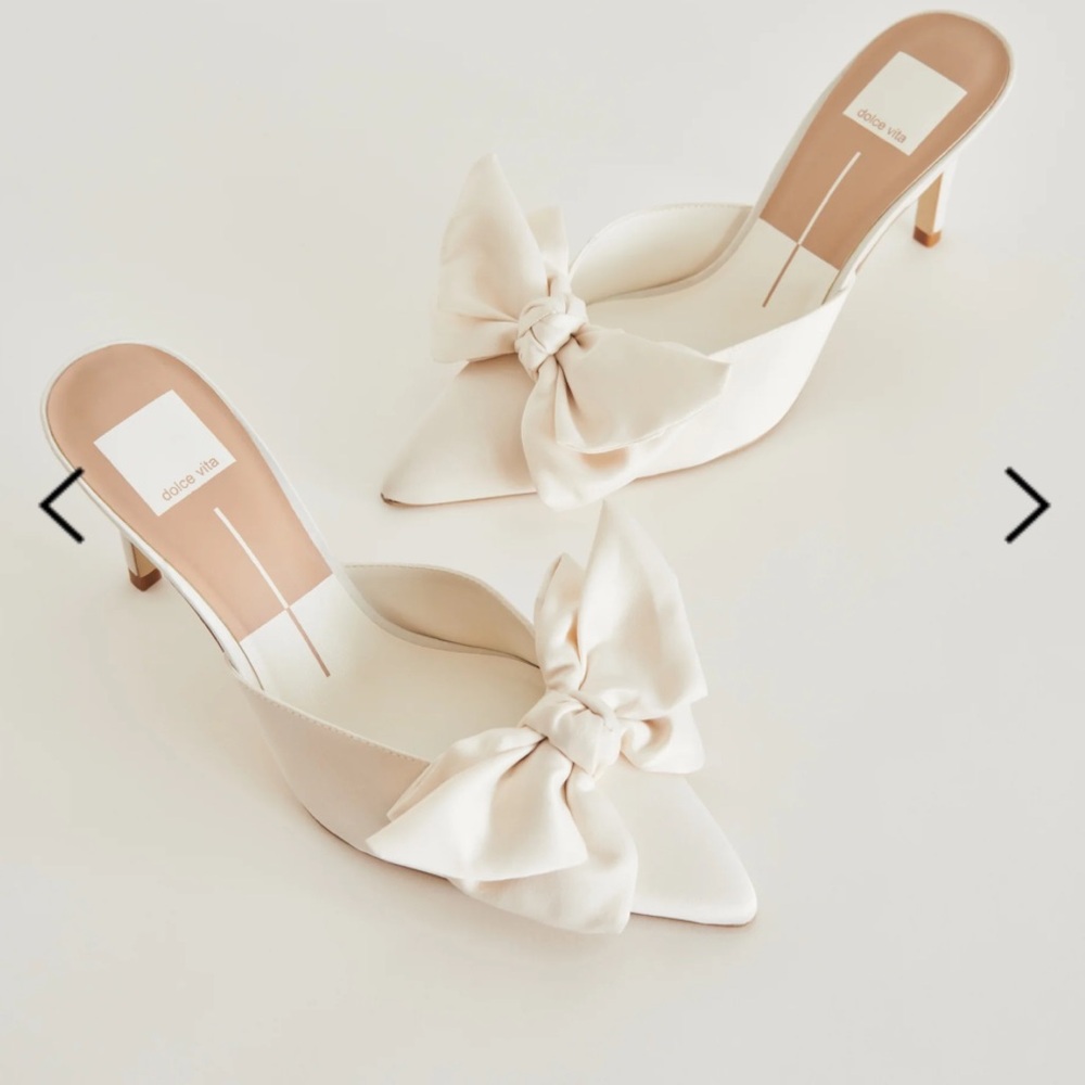 Dolce vita Kayli heel white satin